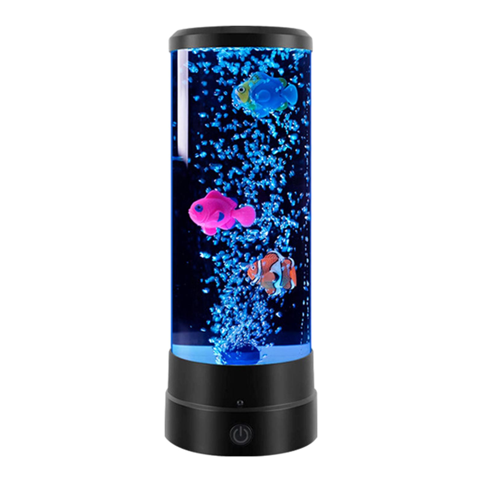 LED Bubble Fish Lamp Children's Gift, Mood Lamp for Desk Home Office Bedroom
