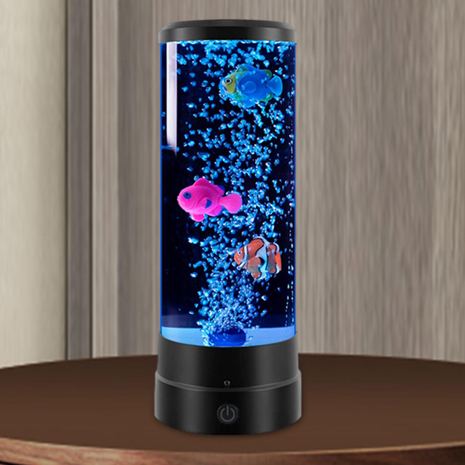 LED Bubble Fish Lamp Children's Gift, Mood Lamp for Desk Home Office Bedroom