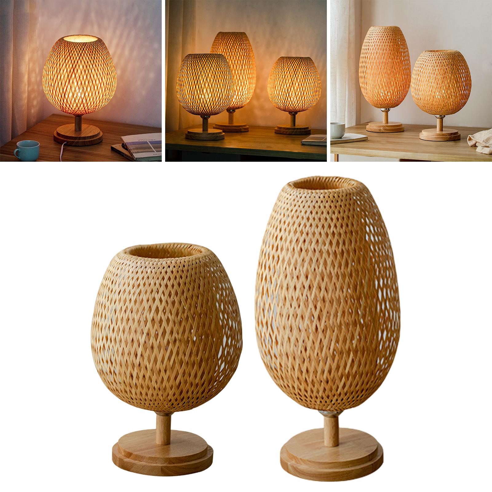 Stylish Japanese Bamboo Lantern Table Lamp Bedside Night Light for Living Room Modern Home Decoration Stylish Japanese Bamboo Lantern Table Lamp Bedside Night Light for Living Room Modern Home Decoration