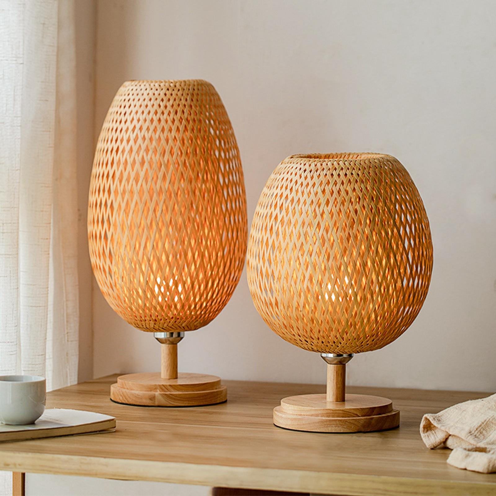 Stylish Japanese Bamboo Lantern Table Lamp Bedside Night Light for Living Room Modern Home Decoration Stylish Japanese Bamboo Lantern Table Lamp Bedside Night Light for Living Room Modern Home Decoration